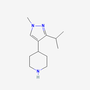 4-[1-Methyl-3-(propan-2-yl)-1H-pyrazol-4-yl]piperidine