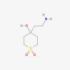 4-(2-Aminoethyl)-4-hydroxy-1lambda6-thiane-1,1-dione