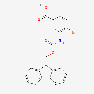 4-Bromo-3-({[(9H-fluoren-9-yl)methoxy]carbonyl}amino)benzoic acid