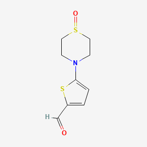 5-(1-Oxidothiomorpholino)thiophene-2-carbaldehyde