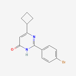 2-(4-Bromophenyl)-6-cyclobutylpyrimidin-4-ol