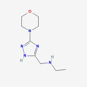 Ethyl({[3-(morpholin-4-yl)-1H-1,2,4-triazol-5-yl]methyl})amine