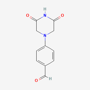 4-(3,5-Dioxopiperazin-1-yl)benzaldehyde