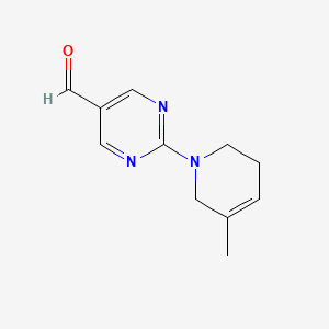 2-(5-Methyl-1,2,3,6-tetrahydropyridin-1-yl)pyrimidine-5-carbaldehyde