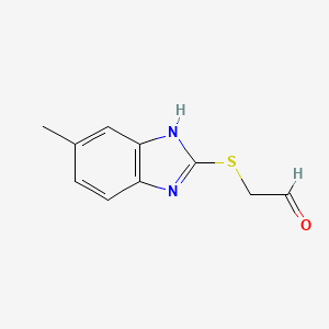 2-[(5-Methyl-1H-1,3-benzodiazol-2-YL)sulfanyl]acetaldehyde