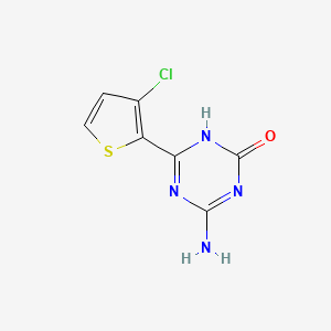 4-Amino-6-(3-chlorothiophen-2-YL)-2,5-dihydro-1,3,5-triazin-2-one