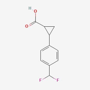 2-[4-(Difluoromethyl)phenyl]cyclopropane-1-carboxylic acid