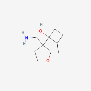 1-[3-(Aminomethyl)oxolan-3-yl]-2-methylcyclobutan-1-ol