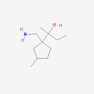 2-[1-(Aminomethyl)-3-methylcyclopentyl]butan-2-ol