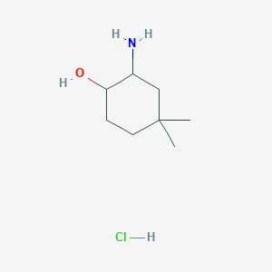 2-Amino-4,4-dimethylcyclohexan-1-ol hydrochloride