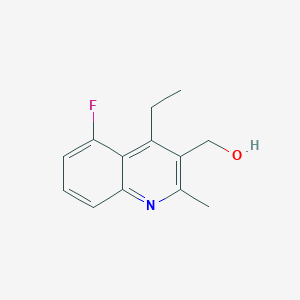 (4-Ethyl-5-fluoro-2-methylquinolin-3-yl)methanol