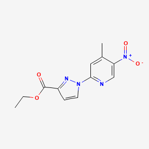 Ethyl 1-(4-methyl-5-nitropyridin-2-yl)-1H-pyrazole-3-carboxylate