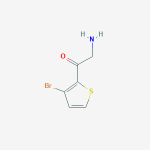 2-Amino-1-(3-bromothiophen-2-YL)ethan-1-one