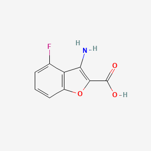 3-Amino-4-fluoro-1-benzofuran-2-carboxylic acid