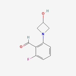 2-Fluoro-6-(3-hydroxyazetidin-1-yl)benzaldehyde