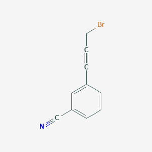 3-(3-Bromoprop-1-ynyl)benzonitrile