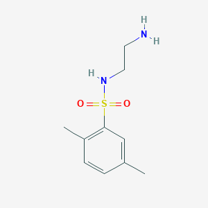 molecular formula C10H16N2O2S B13206791 N-(2-Aminoethyl)-2,5-dimethylbenzene-1-sulfonamide 