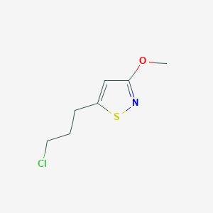 5-(3-Chloropropyl)-3-methoxy-1,2-thiazole