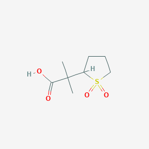 2-(1,1-Dioxidotetrahydrothiophen-2-yl)-2-methylpropanoic acid