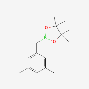 B13206903 2-(3,5-Dimethylbenzyl)-4,4,5,5-tetramethyl-1,3,2-dioxaborolane CAS No. 356570-54-2