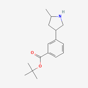 tert-Butyl 3-(5-methylpyrrolidin-3-yl)benzoate