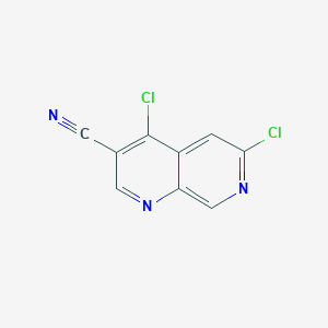 molecular formula C9H3Cl2N3 B1320695 4,6-Dichloro-1,7-naphthyridine-3-carbonitrile CAS No. 305371-45-3