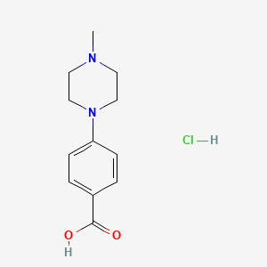 molecular formula C12H17ClN2O2 B1320699 4-(4-甲基哌嗪-1-基)苯甲酸盐酸盐 CAS No. 289044-60-6