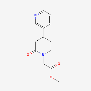 Methyl 2-[2-oxo-4-(pyridin-3-yl)piperidin-1-yl]acetate