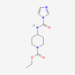 Ethyl 4-[(1H-imidazole-1-carbonyl)amino]piperidine-1-carboxylate