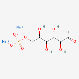 molecular formula C6H11Na2O9P B1320707 钠 (2R,3R,4S,5R)-2,3,4,5-四羟基-6-氧代己基磷酸盐 CAS No. 3671-99-6
