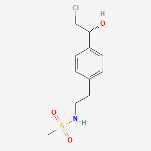 N-(2-{4-[(1R)-2-chloro-1-hydroxyethyl]phenyl}ethyl)methanesulfonamide