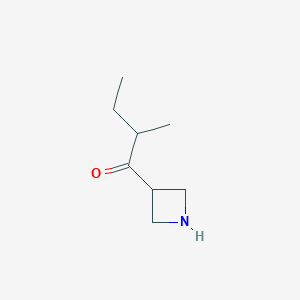 molecular formula C8H15NO B13207099 1-(Azetidin-3-yl)-2-methylbutan-1-one 