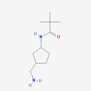 N-[3-(Aminomethyl)cyclopentyl]-2,2-dimethylpropanamide