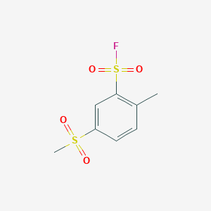 5-Methanesulfonyl-2-methylbenzene-1-sulfonyl fluoride