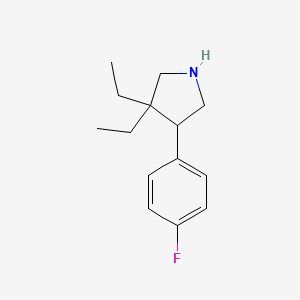 3,3-Diethyl-4-(4-fluorophenyl)pyrrolidine