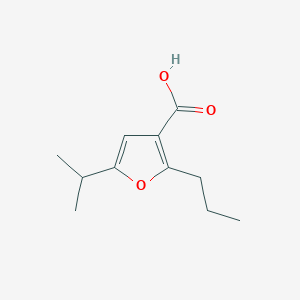 5-(Propan-2-yl)-2-propylfuran-3-carboxylic acid