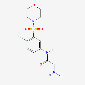 N-[4-chloro-3-(morpholine-4-sulfonyl)phenyl]-2-(methylamino)acetamide