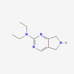 N,N-diethyl-5H,6H,7H-pyrrolo[3,4-d]pyrimidin-2-amine