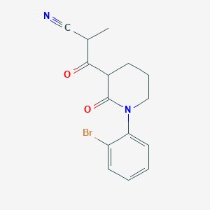 3-[1-(2-Bromophenyl)-2-oxopiperidin-3-yl]-2-methyl-3-oxopropanenitrile