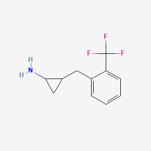 2-{[2-(Trifluoromethyl)phenyl]methyl}cyclopropan-1-amine