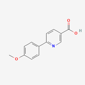 molecular formula C13H11NO3 B1320736 6-(4-甲氧基苯基)烟酸 CAS No. 223127-23-9