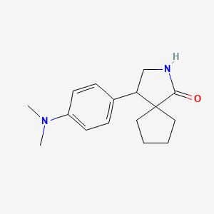 4-[4-(Dimethylamino)phenyl]-2-azaspiro[4.4]nonan-1-one