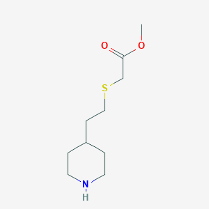 Methyl 2-{[2-(piperidin-4-yl)ethyl]sulfanyl}acetate