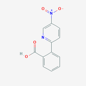 molecular formula C12H8N2O4 B1320737 2-(5-硝基-2-吡啶基)苯甲酸 CAS No. 1048912-81-7