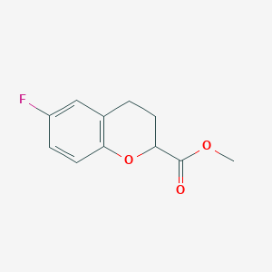 B132074 Methyl 6-fluorochroman-2-carboxylate CAS No. 874649-82-8
