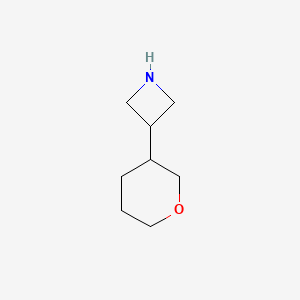 molecular formula C8H15NO B13207422 3-(Oxan-3-yl)azetidine 