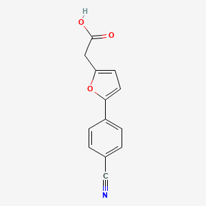 2-[5-(4-Cyanophenyl)furan-2-yl]acetic acid