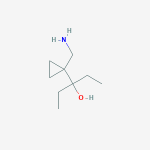 3-[1-(Aminomethyl)cyclopropyl]pentan-3-ol