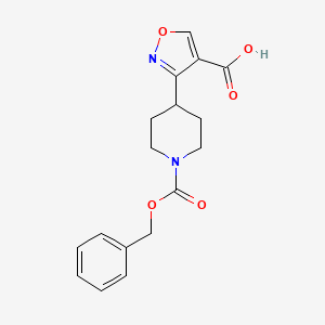 3-{1-[(Benzyloxy)carbonyl]piperidin-4-yl}-1,2-oxazole-4-carboxylic acid