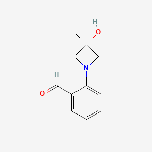 2-(3-Hydroxy-3-methylazetidin-1-yl)benzaldehyde